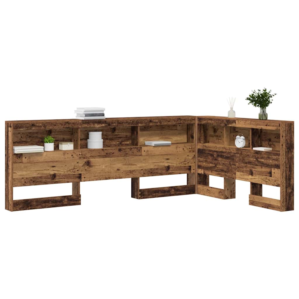 Lagringshodegavl med hylle Gamle tre 207,5 x 137,5 x 76,5 cm