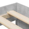 Seng med lagring Betonggrå 244 x 118 x 53.5 cm Konstruert tre