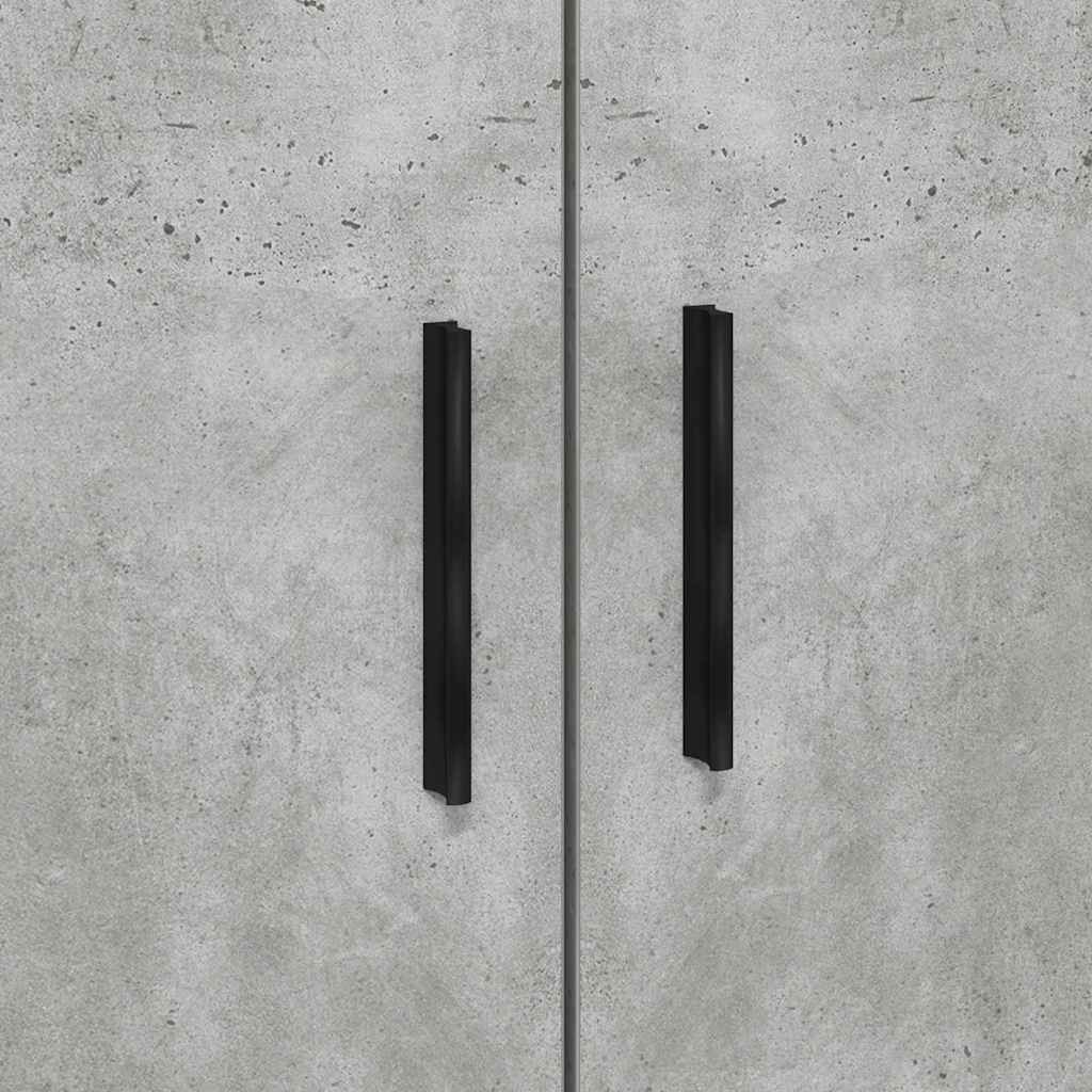 Seng med lagring Betonggrå 244 x 118 x 53.5 cm Konstruert tre