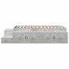 Seng med lagring Betonggrå 234 x 118 x 53,5 cm Konstruert tre