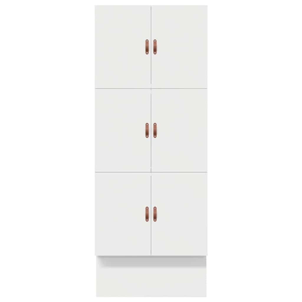 Seng med lagring med skuff Hvit 90 cm Konstruert tre