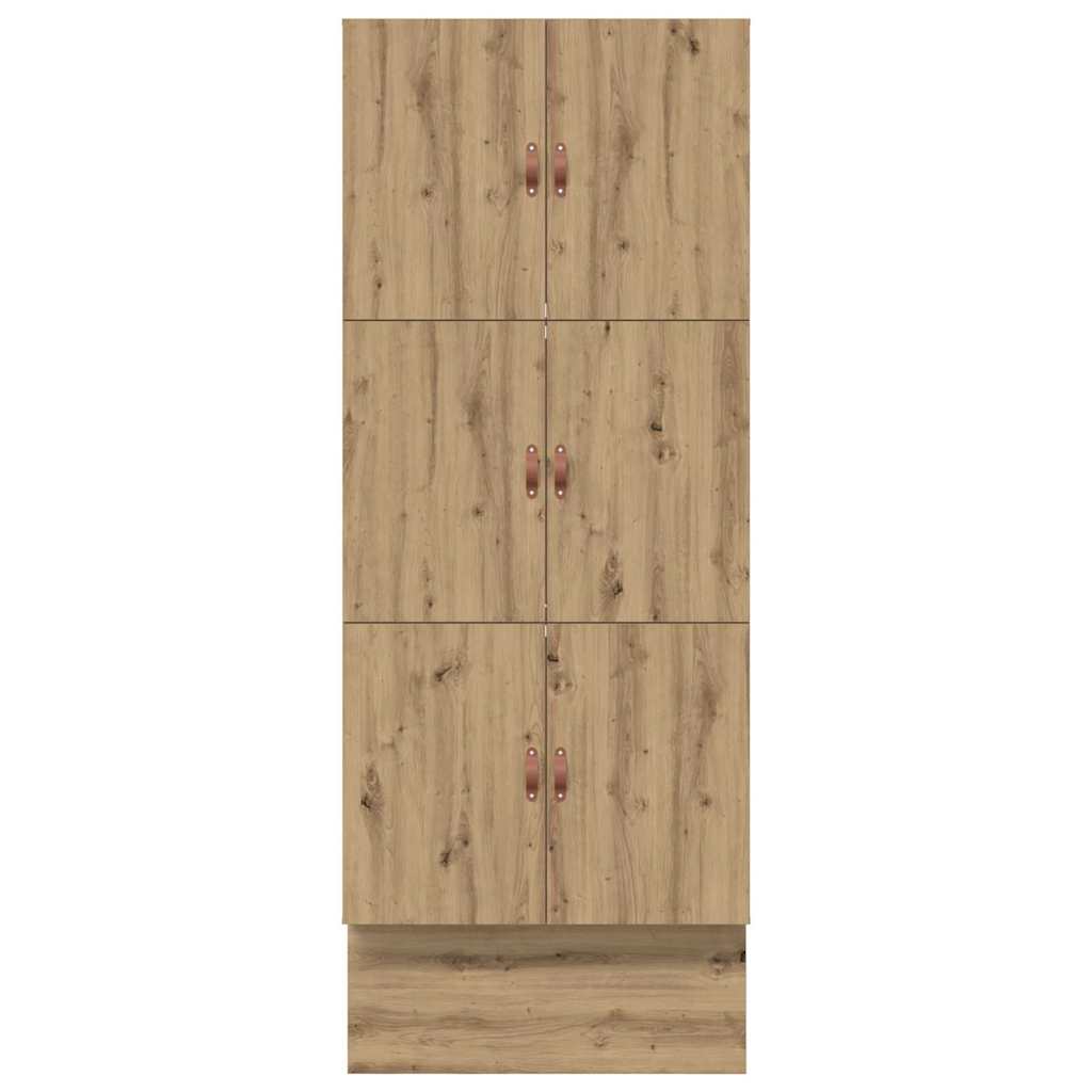 Seng med lagring med skuff Artisan Eik 90 cm Konstruert tre