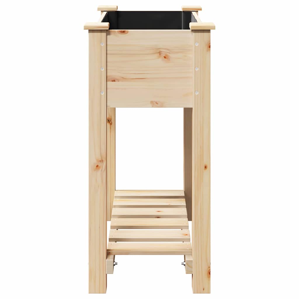 Hageblomsterpotte Beige 71 x 37 x 76,5 cm Massiv Furu Tre