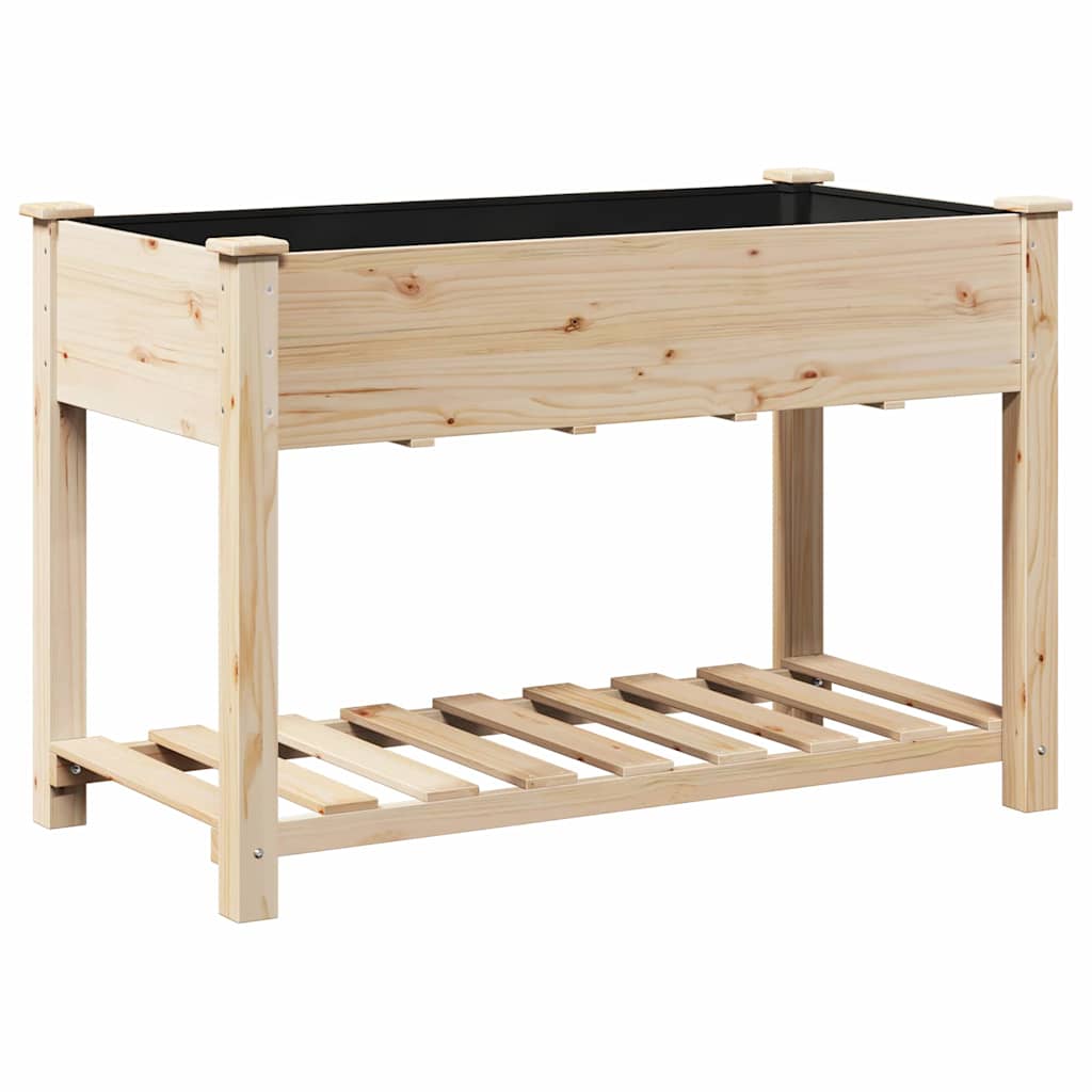 Hageblomsterpotte Beige 115 x 59 x 76,5 cm Massiv Furu Tre