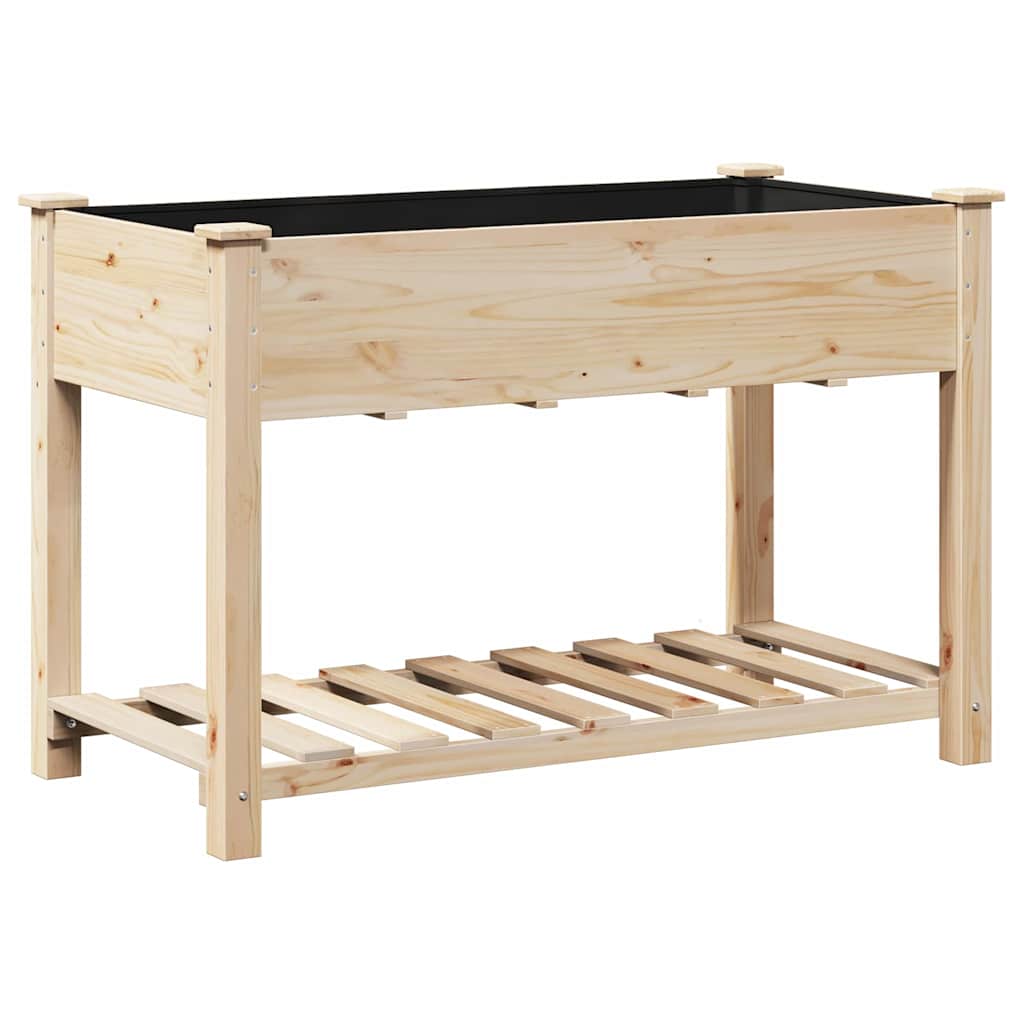 Hageblomsterpotte Beige 115 x 59 x 76,5 cm Massiv Furu Tre