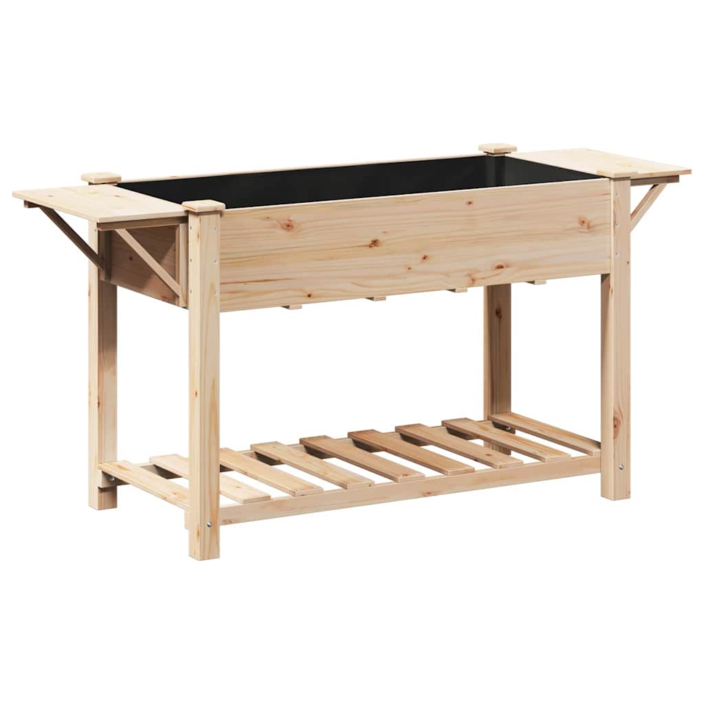 Hageblomsterpotte Beige 155 x 59 x 76,5 cm Massiv Furu Tre