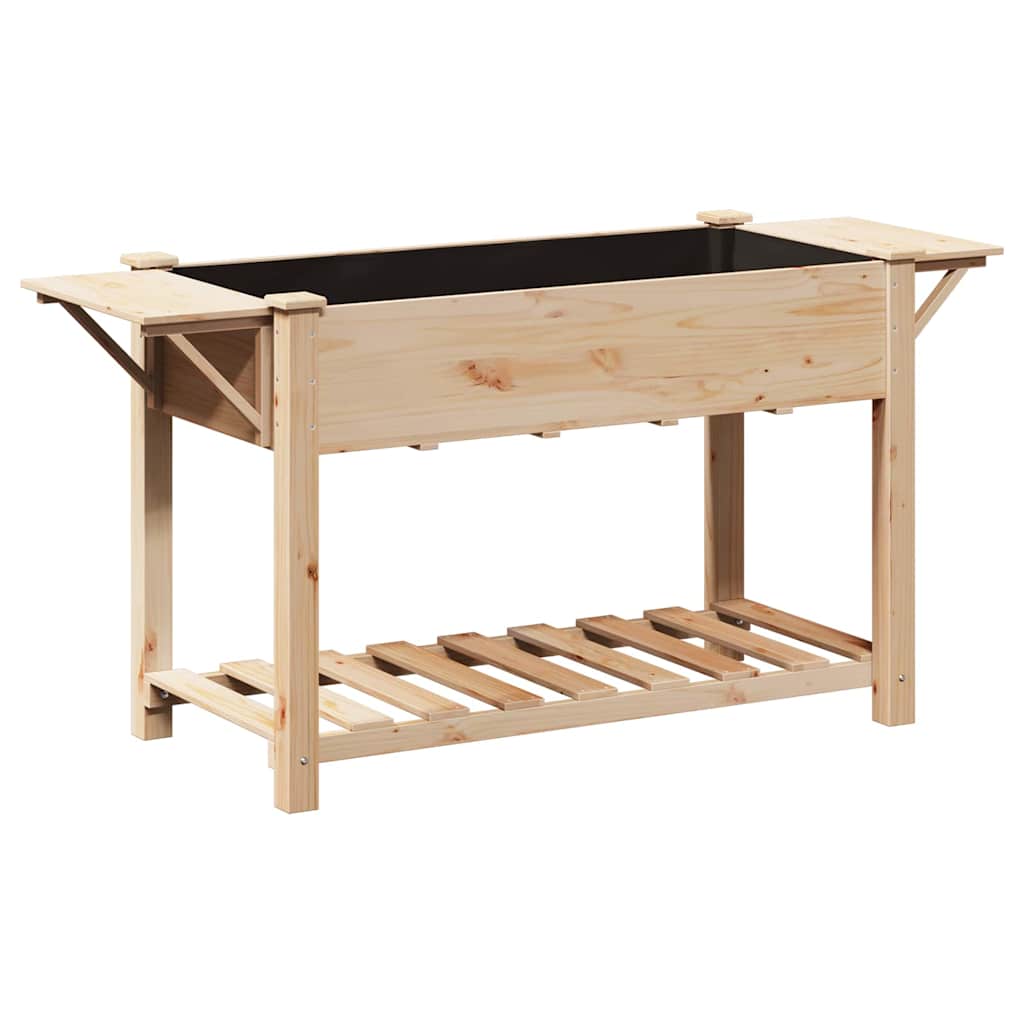 Hageblomsterpotte Beige 155 x 59 x 76,5 cm Massiv Furu Tre