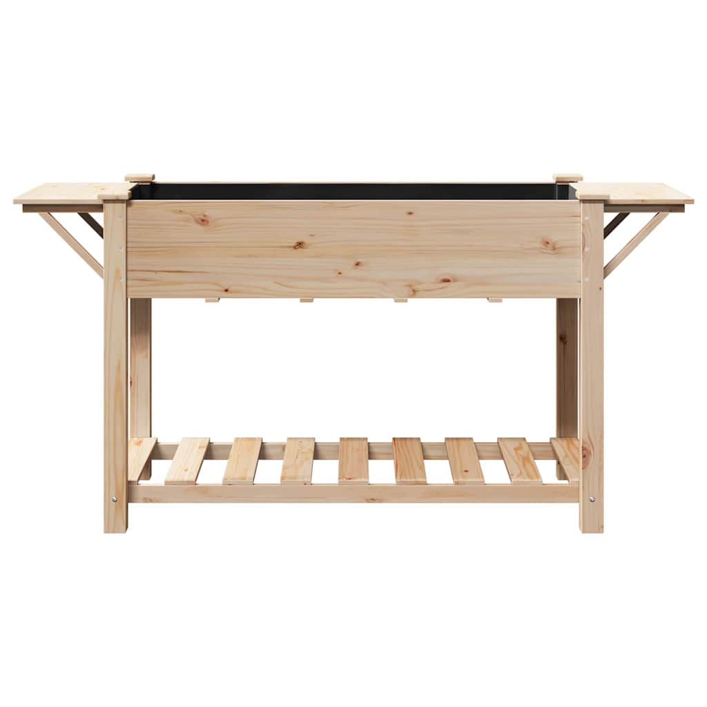 Hageblomsterpotte Beige 155 x 59 x 76,5 cm Massiv Furu Tre