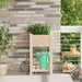 Hageblomsterpotte Beige 45 x 45 x 76,5 cm Massiv Furu Tre