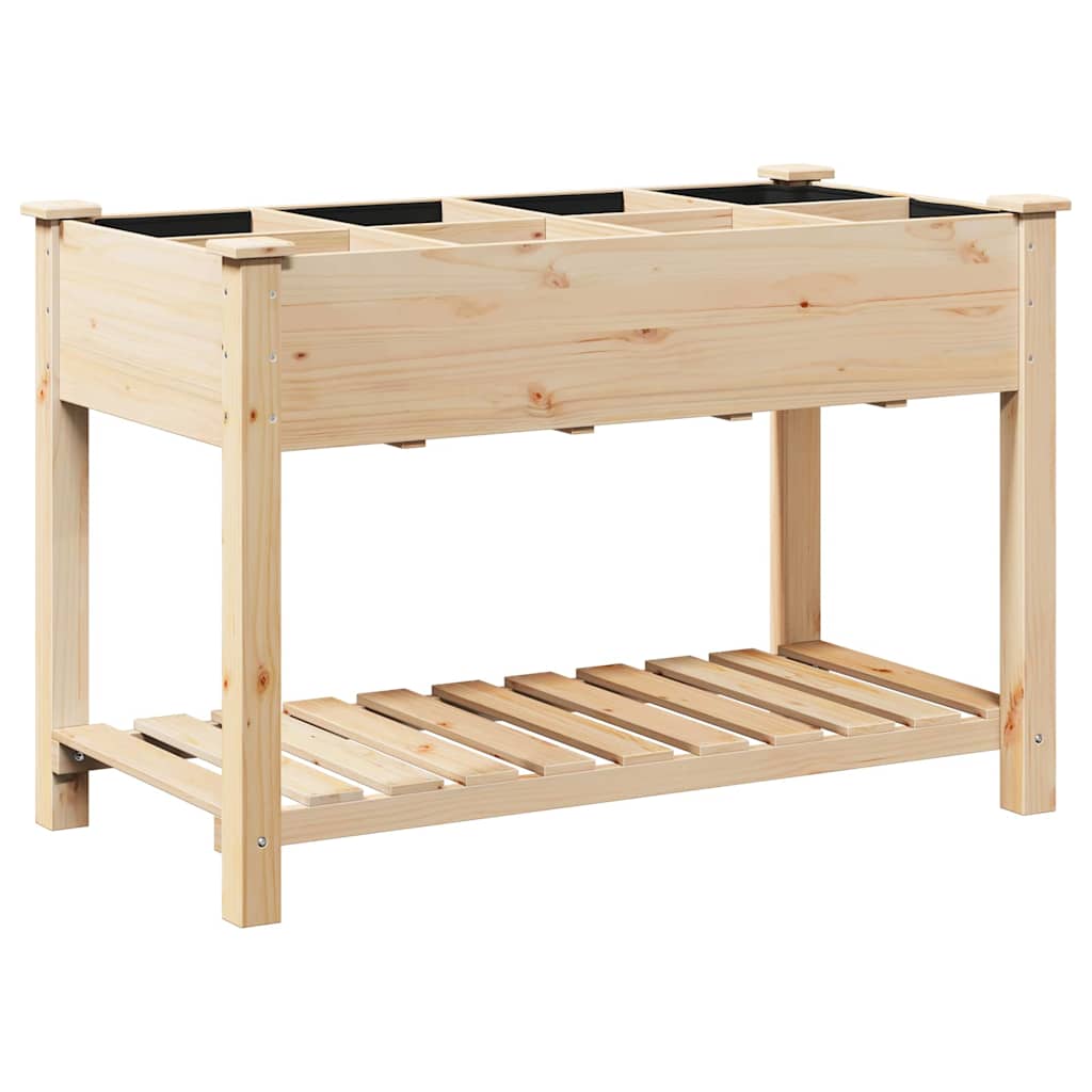 Hageblomsterpotte Beige 115 x 59 x 76,5 cm Massiv Furu Tre