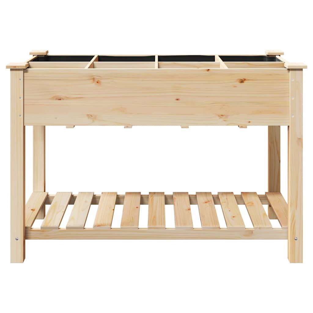 Hageblomsterpotte Beige 115 x 59 x 76,5 cm Massiv Furu Tre
