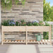 Hageblomsterpotte Beige 203,5 x 53 x 76,5 cm Massiv Furu Tre