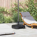 Parasollfot Svart 45 x 45 x 29,5 cm Høy densitet polyetylen vidaXL
