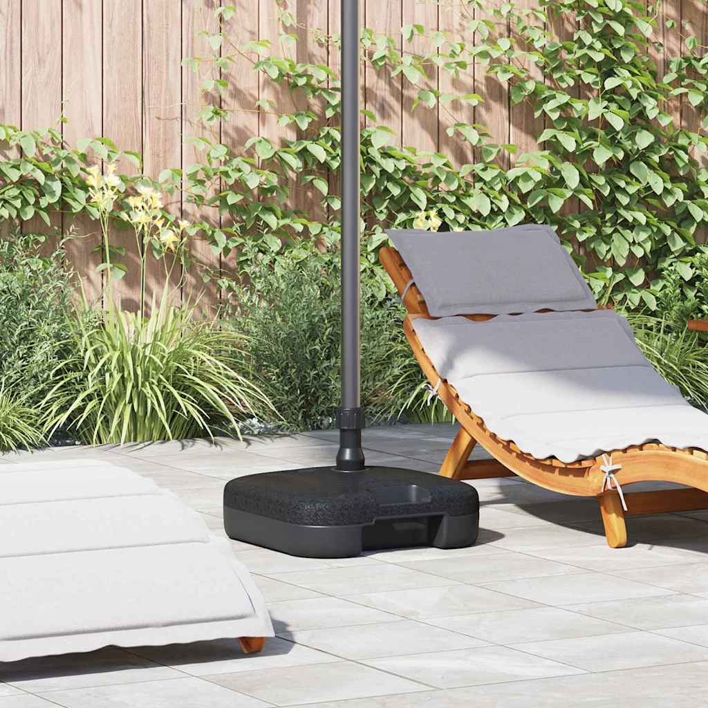 Parasollfot Svart 45 x 45 x 29,5 cm Høy densitet polyetylen vidaXL
