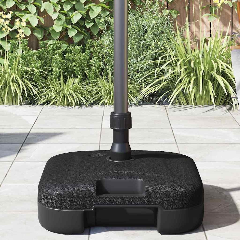 Parasollfot Svart 45 x 45 x 29,5 cm Høy densitet polyetylen vidaXL