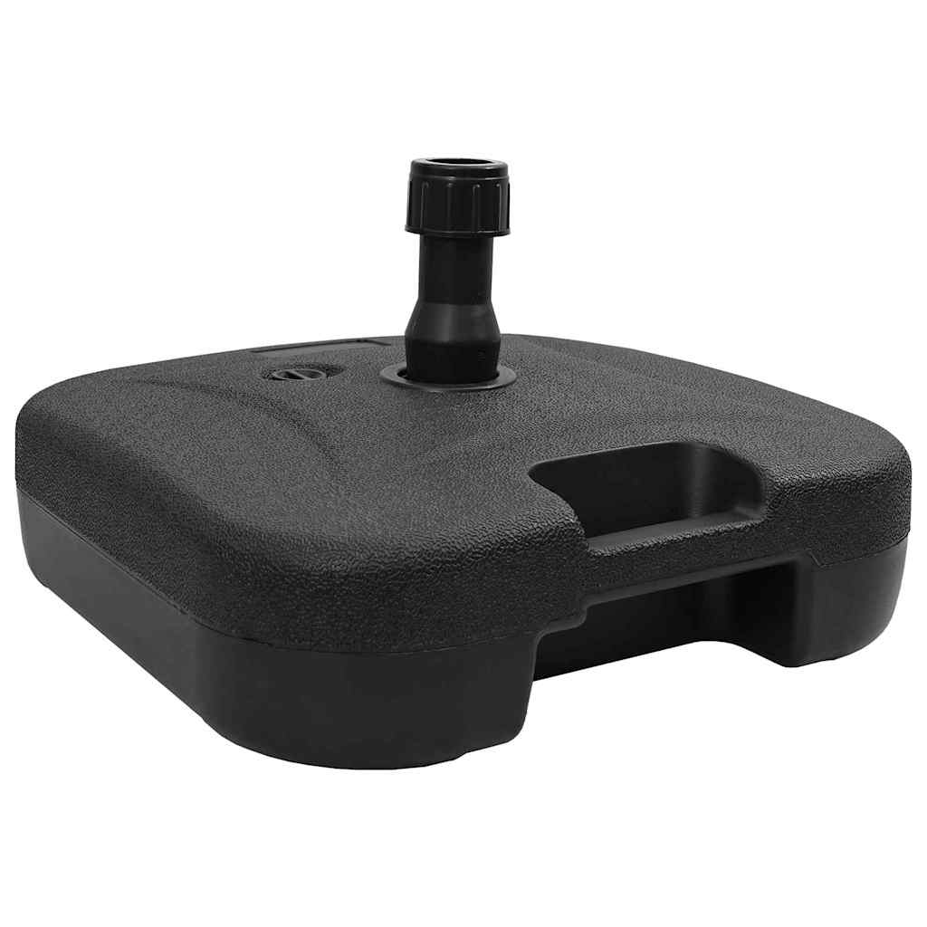 Parasollfot Svart 45 x 45 x 29,5 cm Høy densitet polyetylen vidaXL
