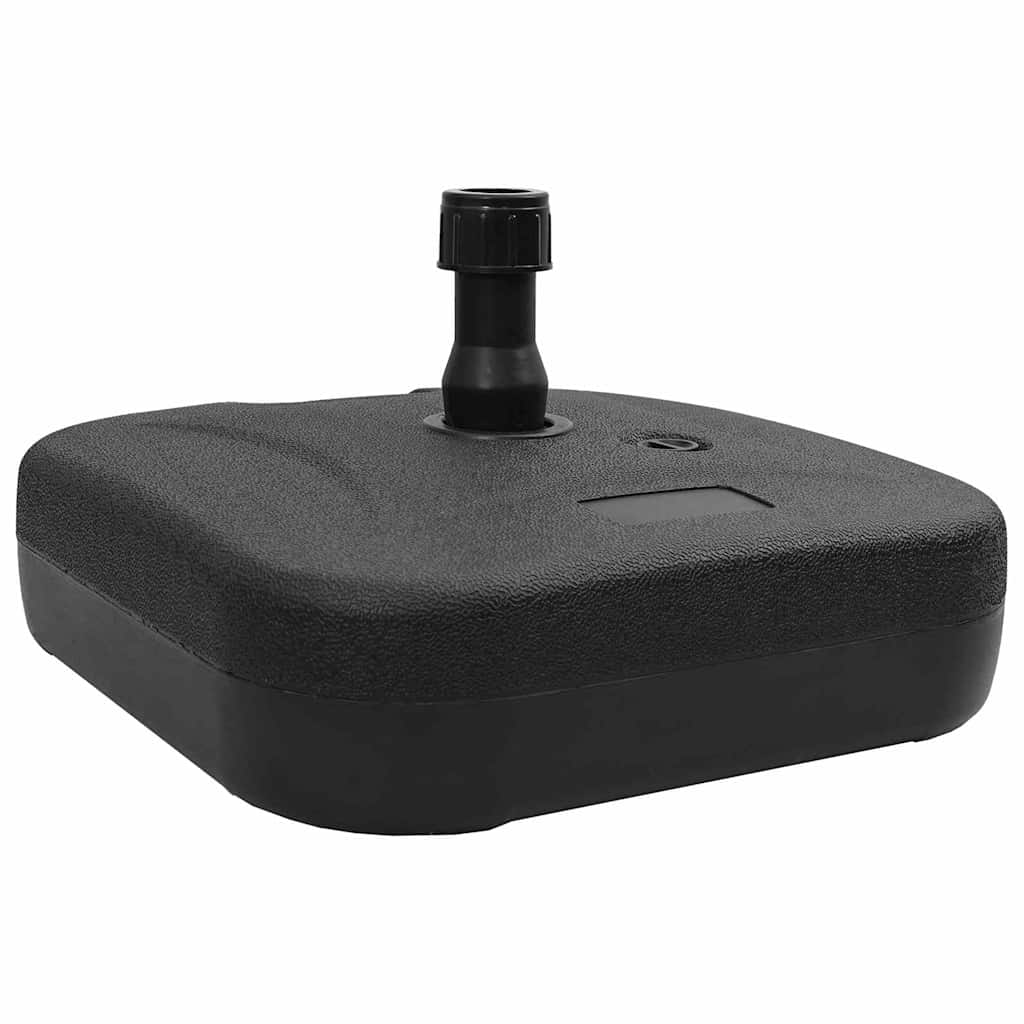 Parasollfot Svart 45 x 45 x 29,5 cm Høy densitet polyetylen vidaXL