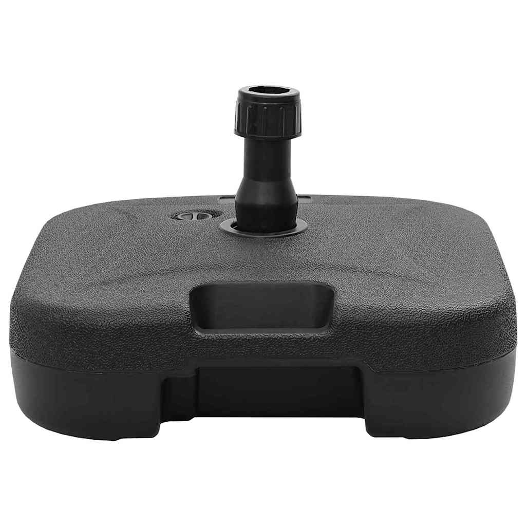 Parasollfot Svart 45 x 45 x 29,5 cm Høy densitet polyetylen vidaXL