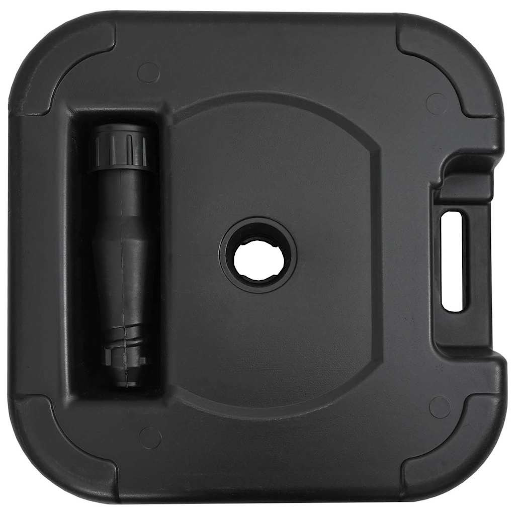 Parasollfot Svart 45 x 45 x 29,5 cm Høy densitet polyetylen vidaXL