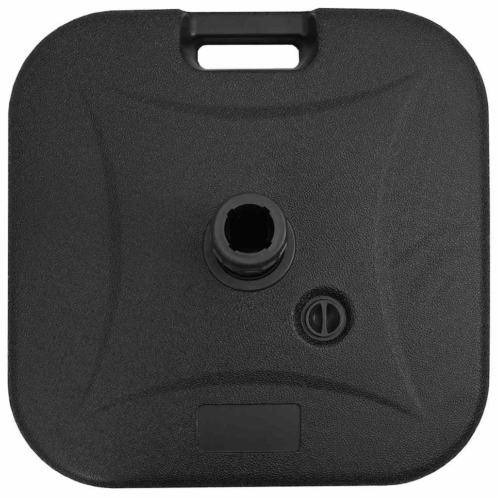 Parasollfot Svart 45 x 45 x 29,5 cm Høy densitet polyetylen vidaXL