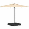 Paraplyfotssett 2 pcs Svart 88.5 x 88.5 x 12 cm Plast