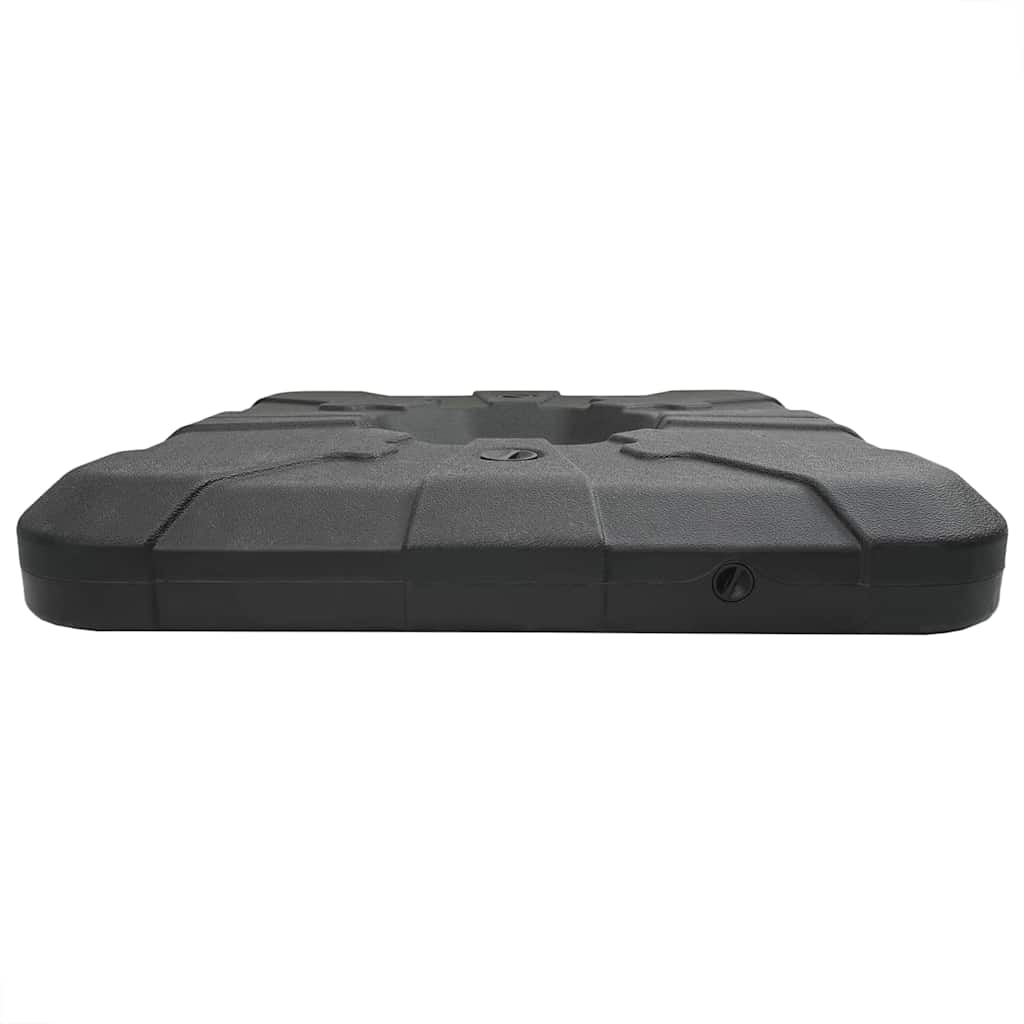 Paraplyfotssett 2 pcs Svart 88.5 x 88.5 x 12 cm Plast