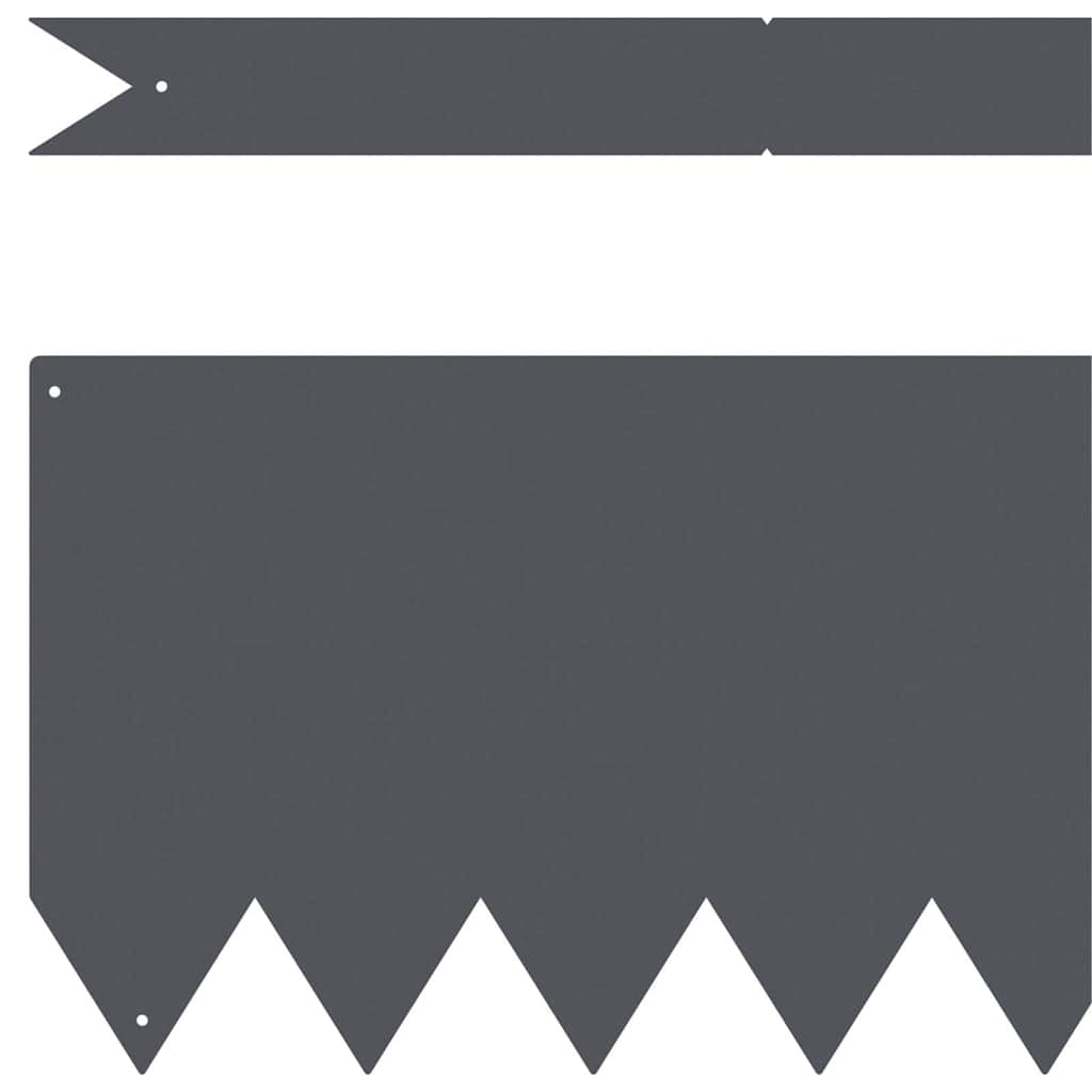 Gjerdekant 50 pcs Antrasitt 100 x 0.05 x 20 cm Kaldvalset stål