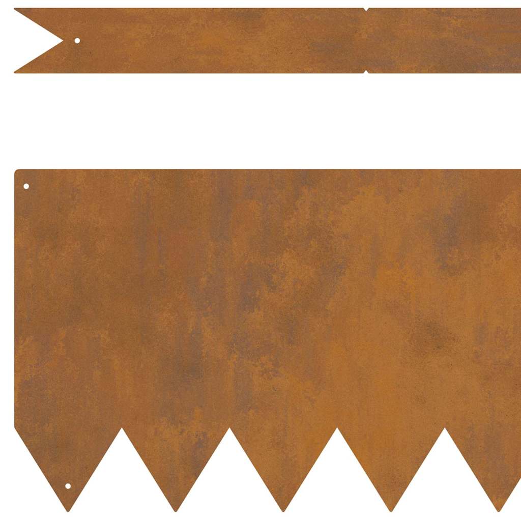 Gjerdekant 50 pcs Brun 100 x 0.05 x 20 cm Cortenstål