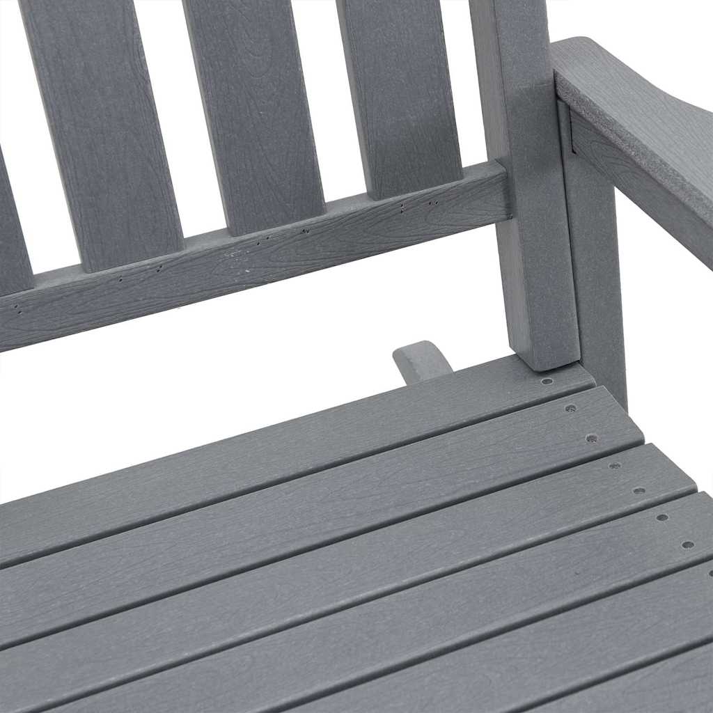 Gyngestol 3 pcs Lysegrå Polyethylen vidaXL