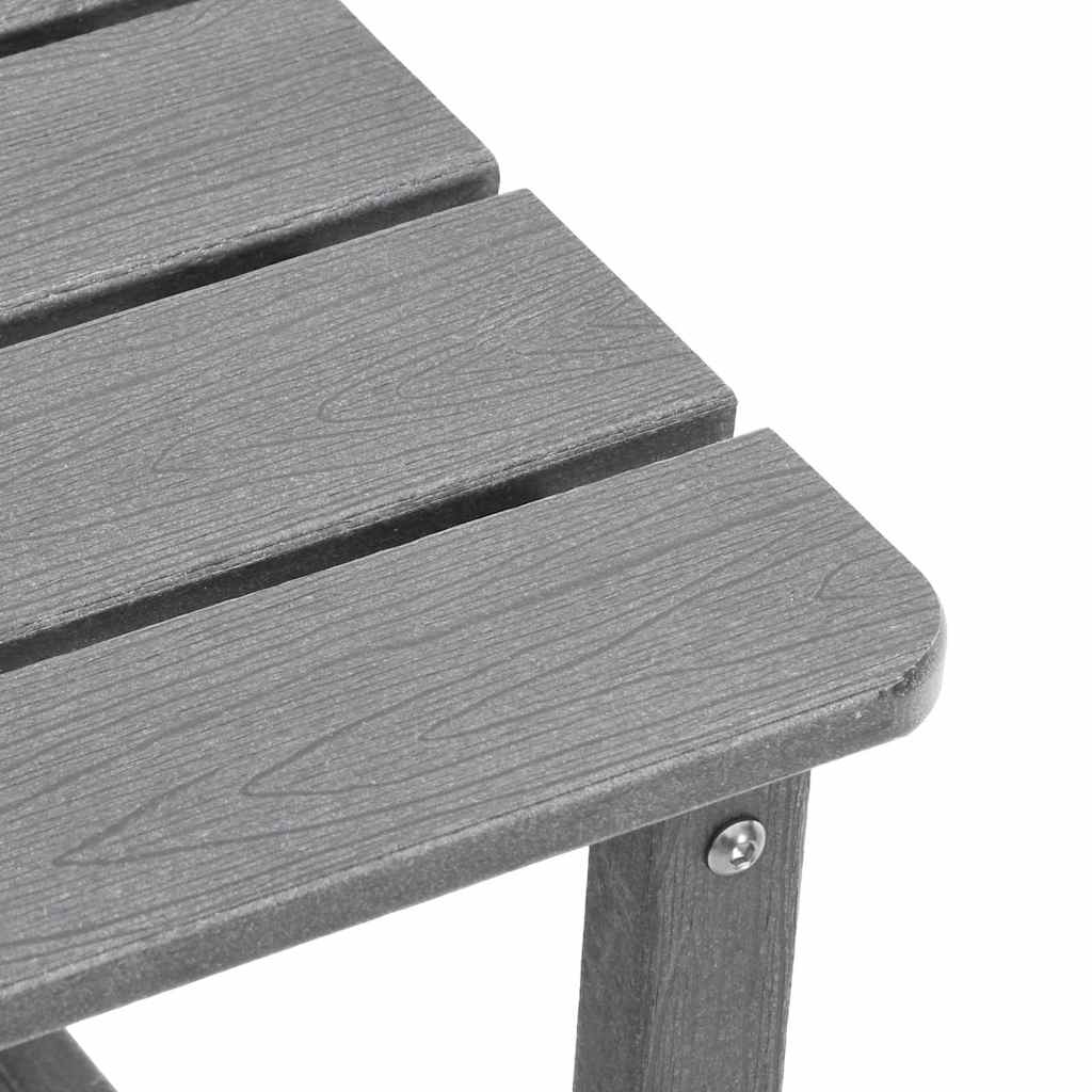 Gyngestol 3 pcs Lysegrå Polyethylen vidaXL