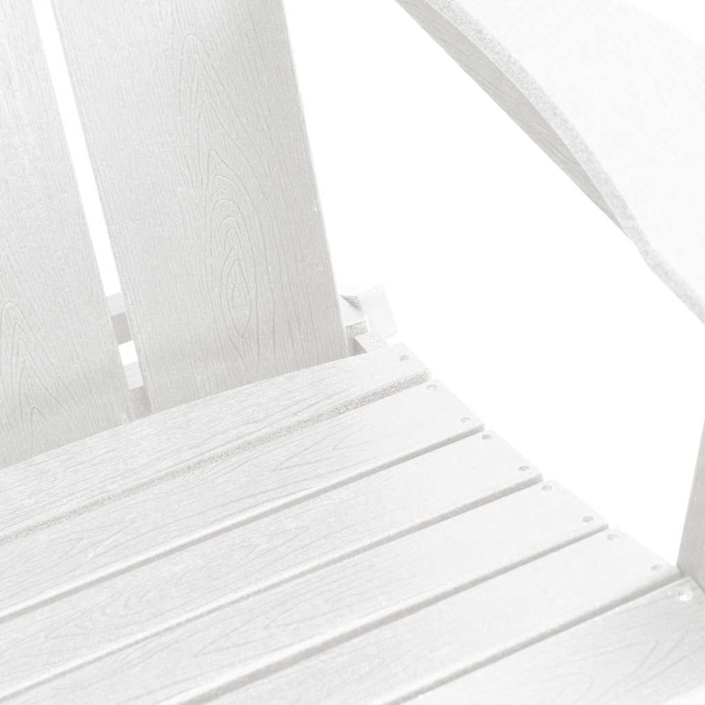 Hage Stol 2 pcs Hvit 80.5 x 74.5 x 92 cm Polyethylen