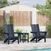 Hage Stol 2 pcs Havblå 80.5 x 74.5 x 92 cm Polyethylen