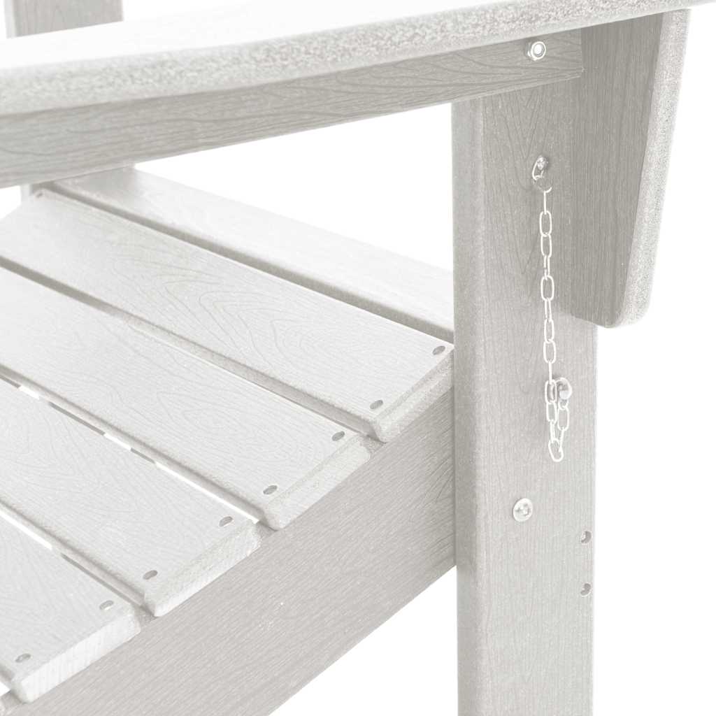 Hage Stol 3 pcs Hvit 80.5 x 74.5 x 92 cm Polyethylen vidaXL