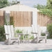 Hage Stol 3 pcs Hvit 80.5 x 74.5 x 92 cm Polyethylen vidaXL