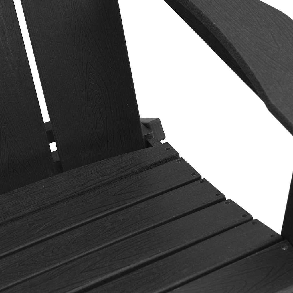 Hage Stol 3 pcs Svart 80.5 x 74.5 x 92 cm Polyethylen