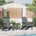 Hage Stol 3 pcs Lysegrå Polyethylen vidaXL
