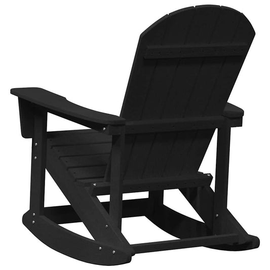 Adirondack Gyngestoler 2 pcs Svart HDPE