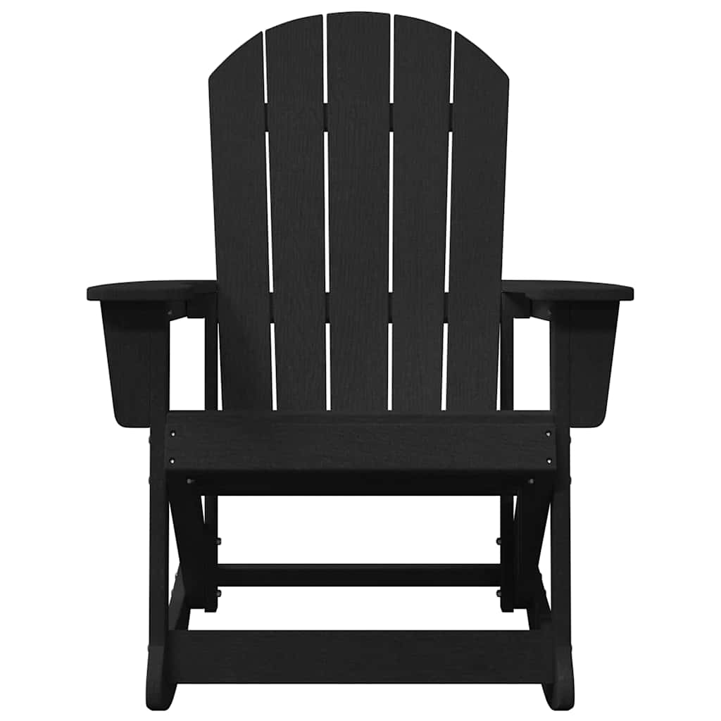 Adirondack Gyngestoler 2 pcs Svart HDPE