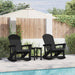 Hage lounge sett 3 pcs Svart HDPE