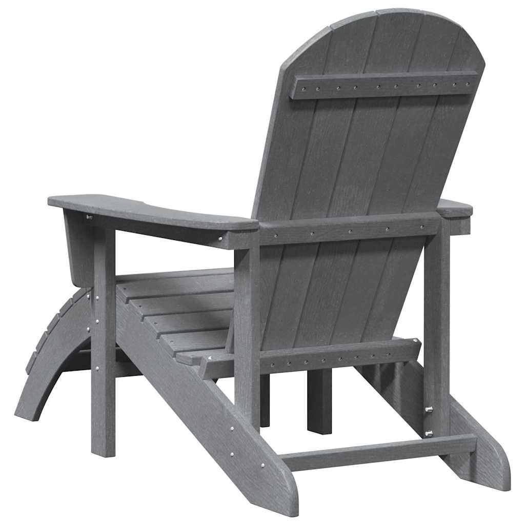 Hage Stol 2 pcs Lysegrå 83 x 74 x 92 cm Polyethylen