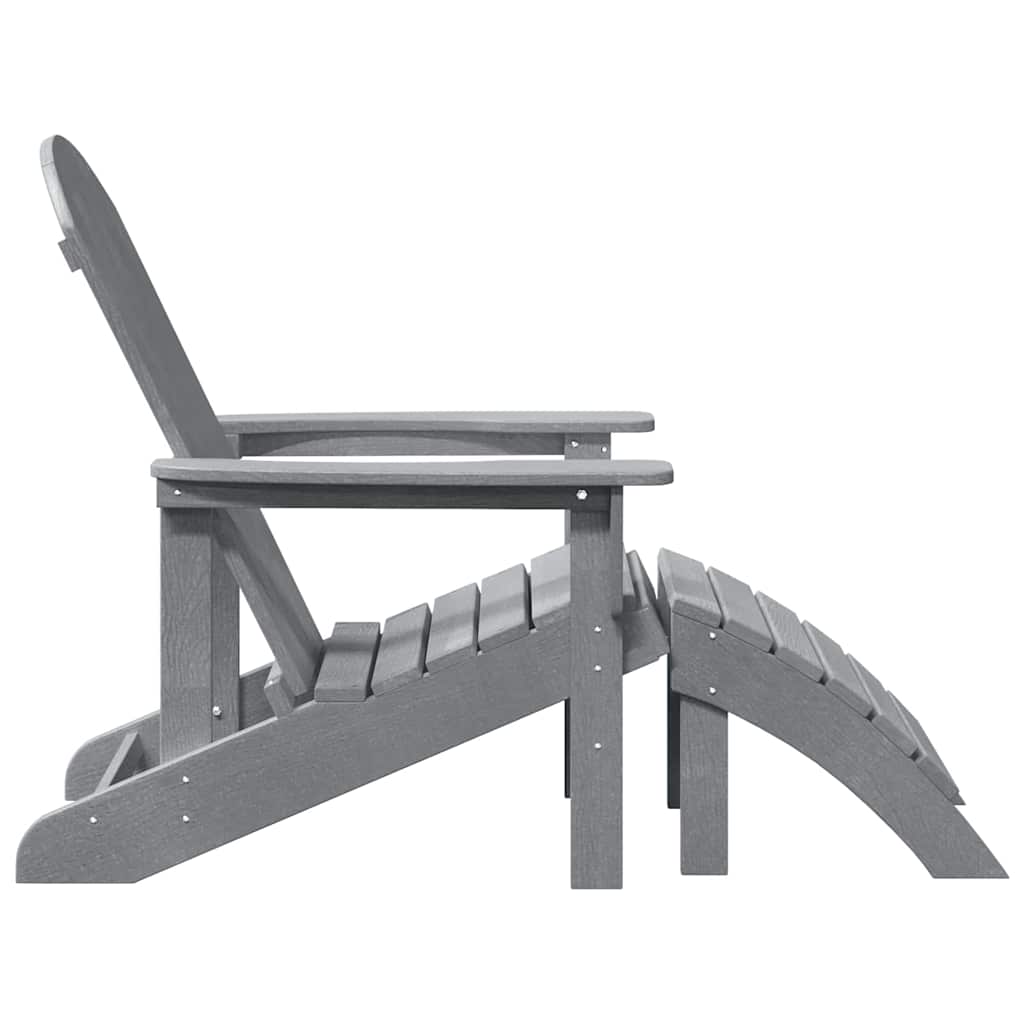 Hage Stol 2 pcs Lysegrå 83 x 74 x 92 cm Polyethylen