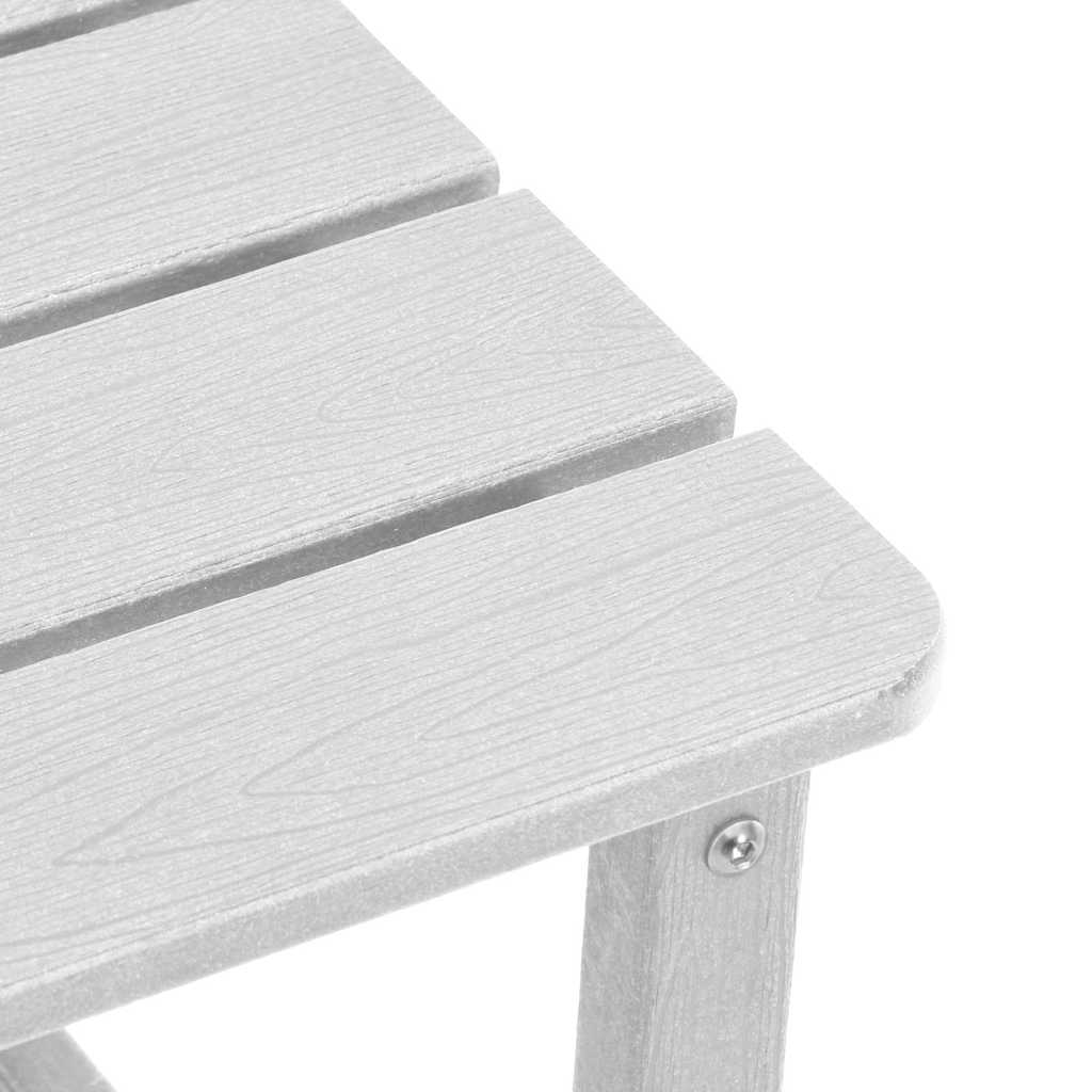 Hage lounge møbler 3 pcs Hvit 38 x 38 x 46cm Plast