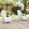 Hage lounge møbler 3 pcs Hvit 38 x 38 x 46cm Plast