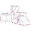 Hage lounge møbler 3 pcs Hvit 38 x 38 x 46cm Plast