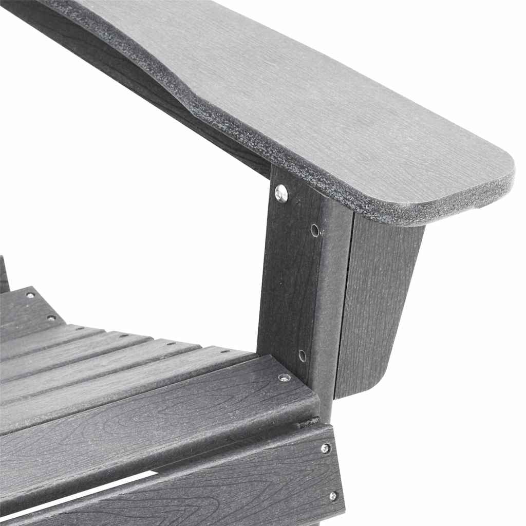 Hage Stol 3 pcs Lysegrå Polyethylen