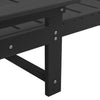 Hage lounge møbler 2 pcs Svart 53 x 195.5 x 30cm Polyethylen