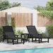 Solstol 2 pcs Svart 195,5 x 53 x 98,5 cm Polyethylen