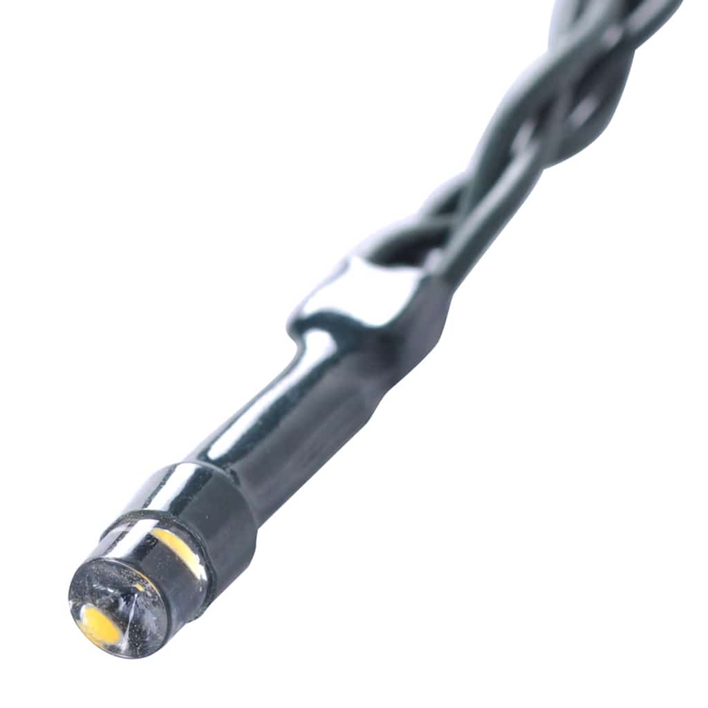Kunstige buksbomballer med LED-lys 2 stk grønn 20 cm