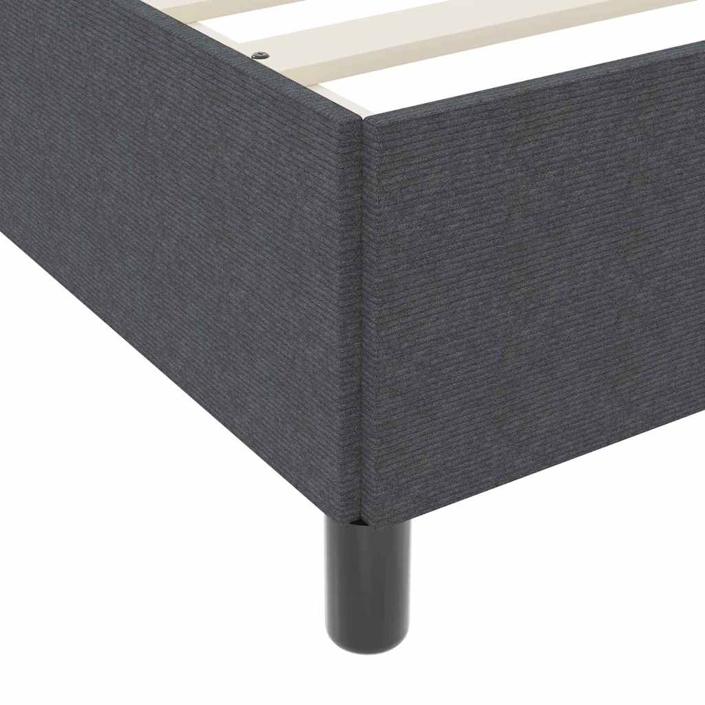 Sengestamme Mørke grå 90 x 200 cm Kordfløyel