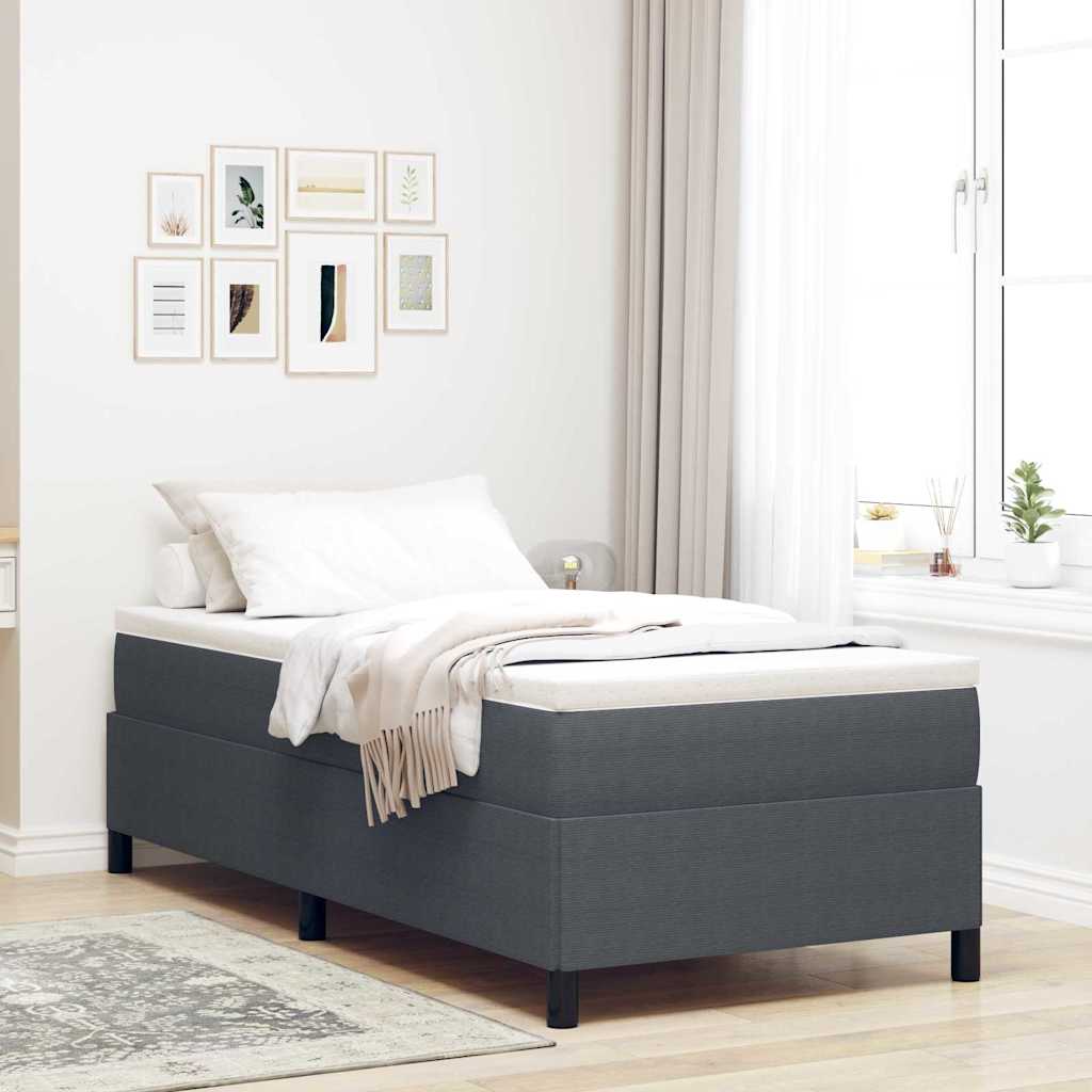 Sengestamme Mørke grå 90 x 200 cm Kordfløyel
